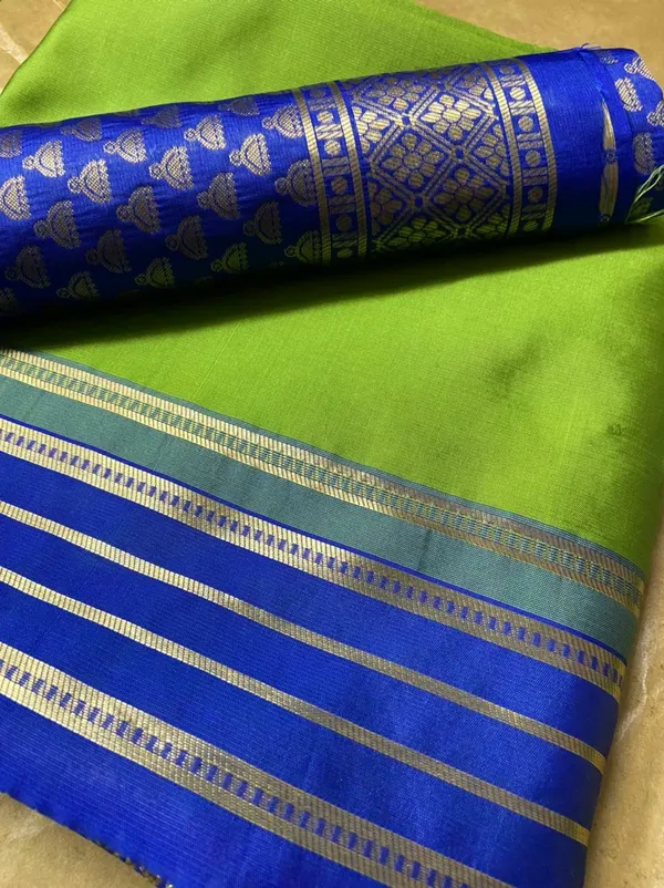 Light_Green_Embellished_Banarasi_Jacquard_Saree_(Light_Green)
